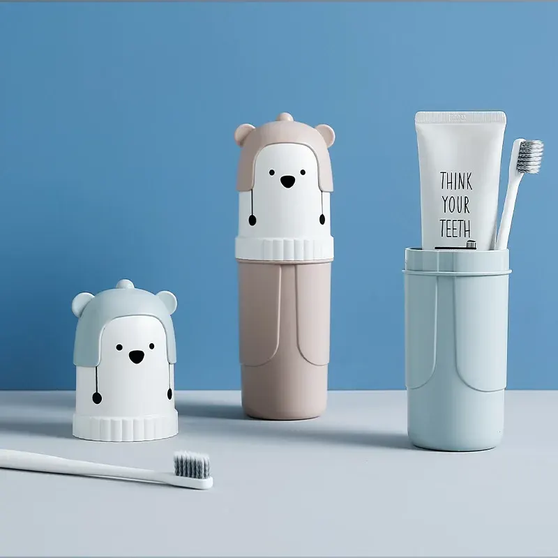 Cute portable toothbrush holder