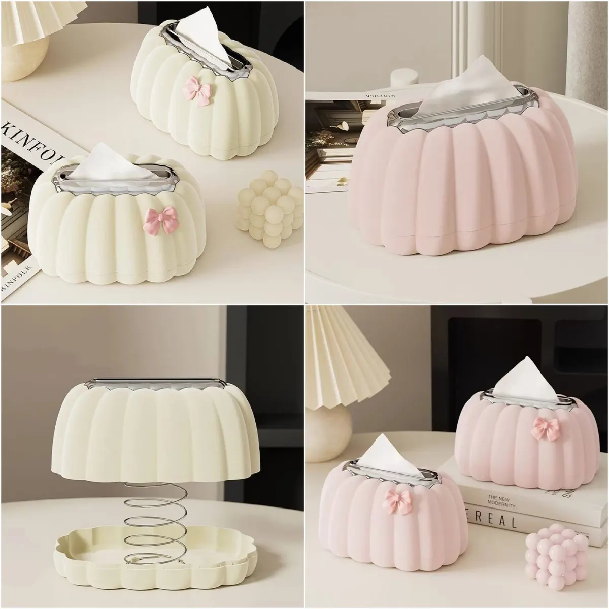 Pumpkin spring tissue box