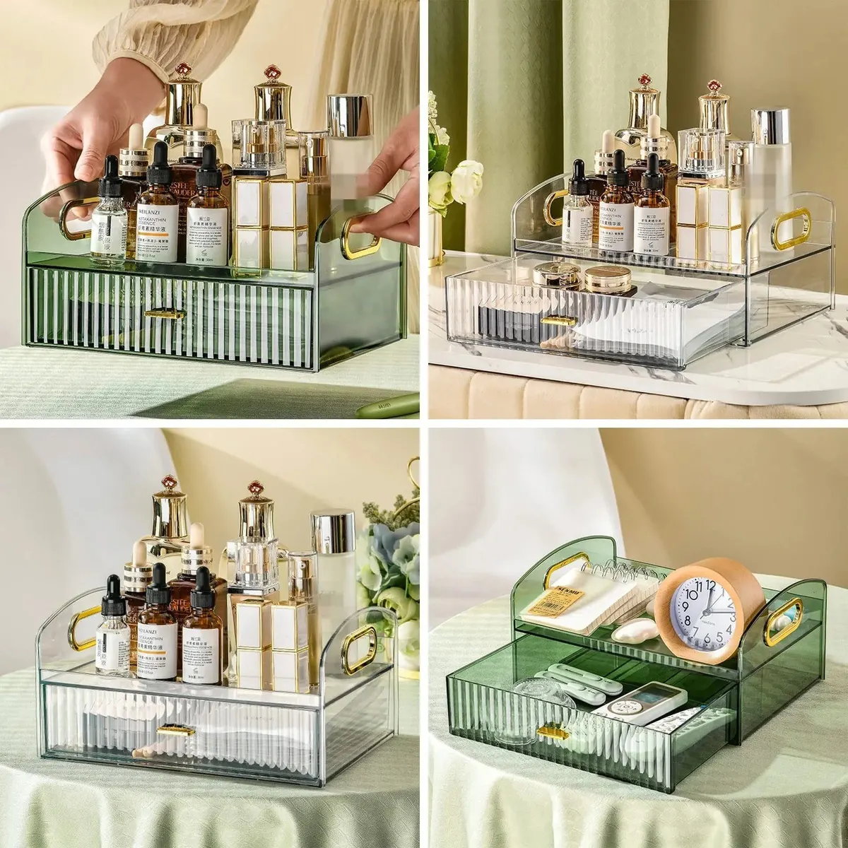 Cosmetics Storage Box With Drawers